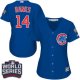 Chicago Cubs #14 Ernie Banks Blue Alternate 2016 World Series Bound Women's Stitched MLB Jersey