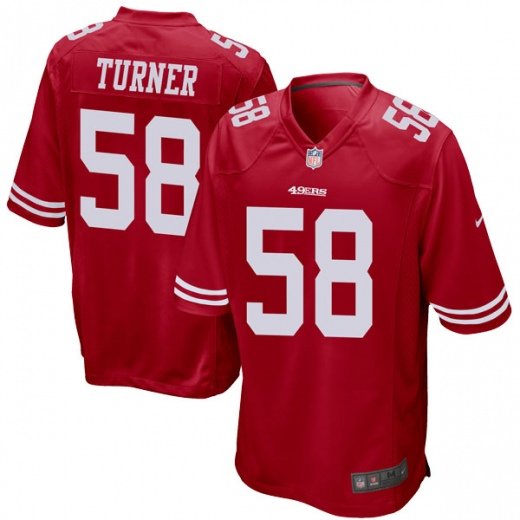 Youth Nike San Francisco 49ers #58 Keena Turner Team Color Game Red NFL Jersey