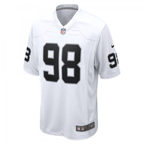 Men's Las Vegas Raiders Maxx Crosby Nike  White  Game Jersey