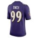 Men's Baltimore Ravens Odafe Oweh Nike Purple Vapor Limited Jersey