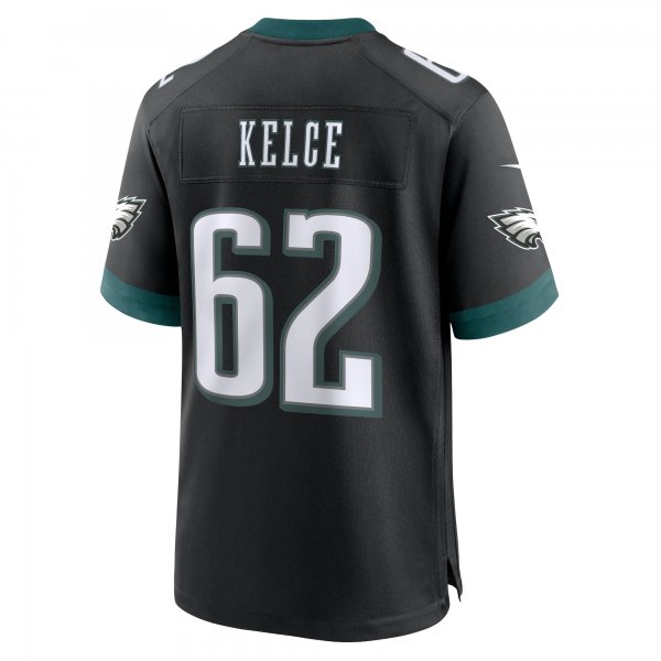 Men's Philadelphia Eagles Jason Kelce Nike Black Alternate Game Jersey