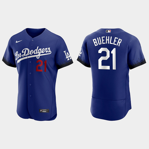 Walker Buehler Los Angeles Dodgers 2021 City Connect Jersey - Royal