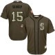 Seattle Mariners 15 Kyle Seager Green Salute to Service Stitched Youth MLB Jersey