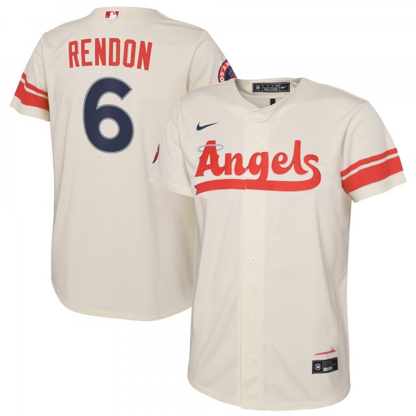 Youth Los Angeles Angels Anthony Rendon Nike Cream City Connect Replica Player Jersey