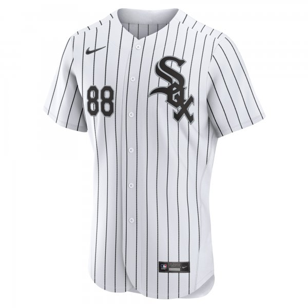 Men's Chicago White Sox Luis Robert Nike White/Black Home Player Jersey