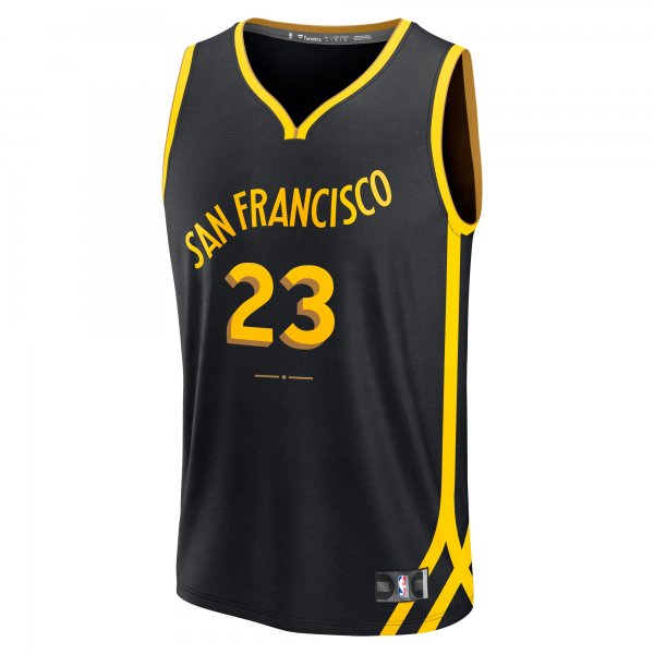 Men's Golden State Warriors Draymond Green Fanatics Black Fast Break Jersey - City Edition