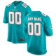 Men's Miami Dolphins Nike Aqua Custom Game Jersey