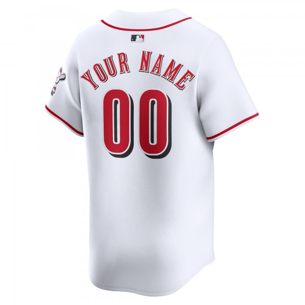 Men's Cincinnati Reds Nike White Home Limited Custom Jersey