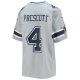 Youth Dallas Cowboys Dak Prescott Nike Silver Inverted Team Game Jersey