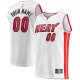 Men's Miami Heat Fanatics White Fast Break Custom Replica Jersey - Association Edition