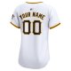 Women's Pittsburgh Pirates Nike White Home Limited Custom Jersey