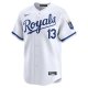 Men's Kansas City Royals Salvador Perez Nike White Home Limited Player Jersey