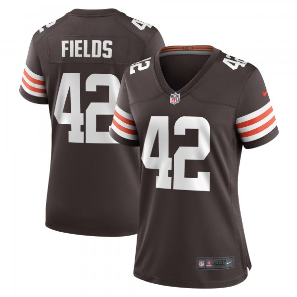 Women's Cleveland Browns Tony Fields II Nike  Brown Team Game Jersey