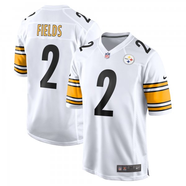 Men's Pittsburgh Steelers Justin Fields Nike White  Game Jersey