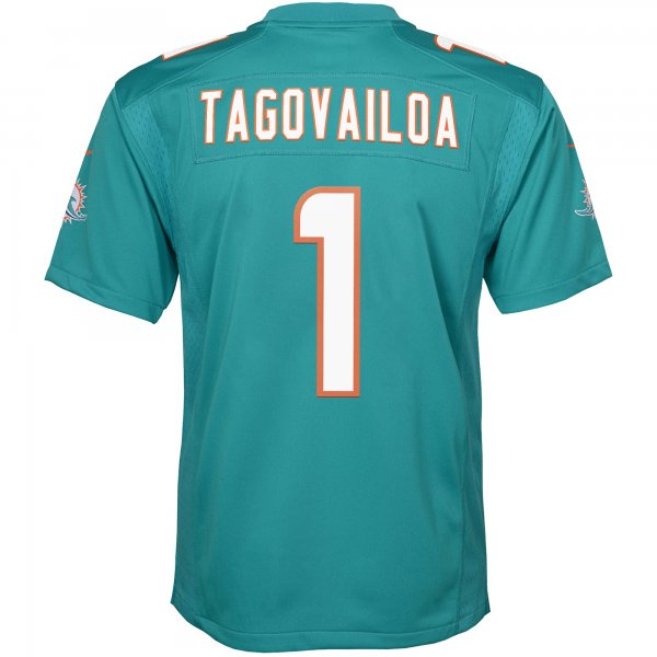 Youth Miami Dolphins Tua Tagovailoa Nike Aqua Game Jersey