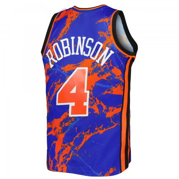 Men's New York Knicks Nate Robinson Mitchell & Ness Blue 2005/06 Hardwood Classics Marble Swingman Jersey