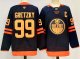 Men's #99 Wayne Gretzky Edmonton Oilers Black And Orange City Edition Jersey