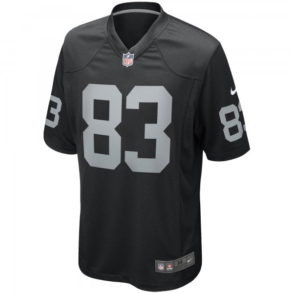 Men's Las Vegas Raiders Darren Waller Nike Black Game Player Jersey