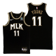 Atlanta Hawks MLK City Edition Trae Young Black 2020-21 honor Dr. King Men's Jersey