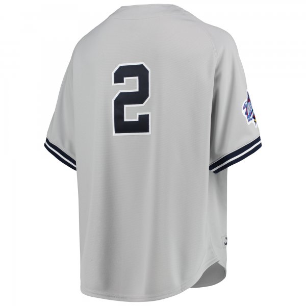 Men's New York Yankees Derek Jeter Mitchell & Ness Gray 1998 Cooperstown Collection Road Jersey