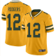 Green Bay Packers #12 Aaron Rodgers Gold Men's Stitched NFL Limited Inverted Legend Jersey