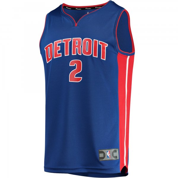 Youth Detroit Pistons Cade Cunningham Fanatics Blue 2021/22 Fast Break Replica Jersey - Icon Edition