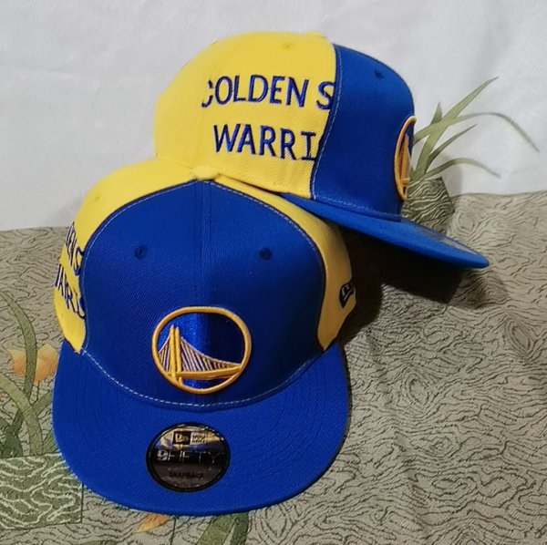 Golden State Warriors's blue and yellow cap