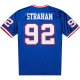 Men's New York Giants 1993 Michael Strahan Mitchell & Ness Royal Throwback Retired Player Jersey