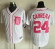 Detroit Tigers #24 Miguel Cabrera White New Cool Base 2016 Mother's Day Stitched MLB Jersey