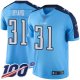 Tennessee Titans #31 Kevin Byard Light Blue Youth Stitched NFL Limited Rush 100th Season Jersey