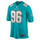 Men's Miami Dolphins Justin Zimmer Nike Aqua Home Game Player Jersey