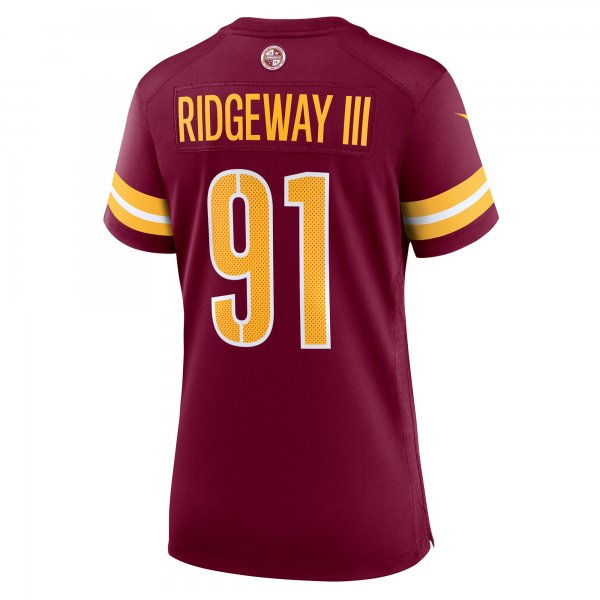 Women's Washington Commanders John Ridgeway Nike  Burgundy  Game Jersey