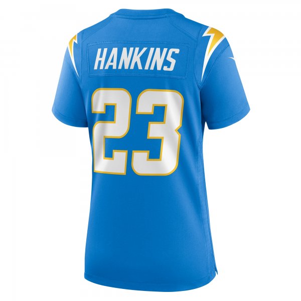 Women's Los Angeles Chargers Matt Hankins Nike  Powder Blue Team Game Jersey