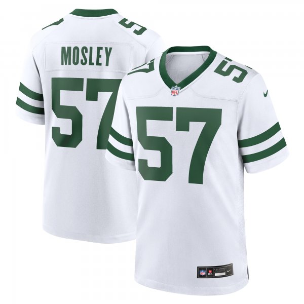 Men's New York Jets #57 C.J. Mosley Nike White Legacy Player Limited Jersey