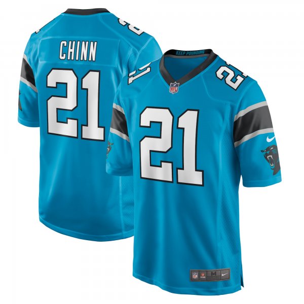 Men's Carolina Panthers Jeremy Chinn Nike Blue Game Jersey