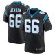 Men's Carolina Panthers Nash Jensen Nike  Black Team Game Jersey