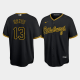 Men's Pittsburgh Pirates #13 Ke'Bryan Hayes Alternate Black MLB Jersey