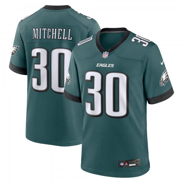 Men's Philadelphia Eagles Quinyon Mitchell Nike Midnight Green 2024 NFL Draft First Round Pick Player Game Jersey