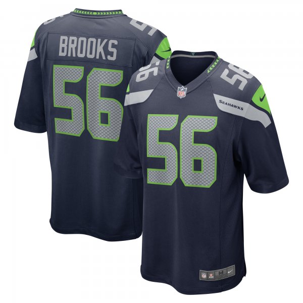 Men's Seattle Seahawks Jordyn Brooks Nike College Navy Player Game Jersey