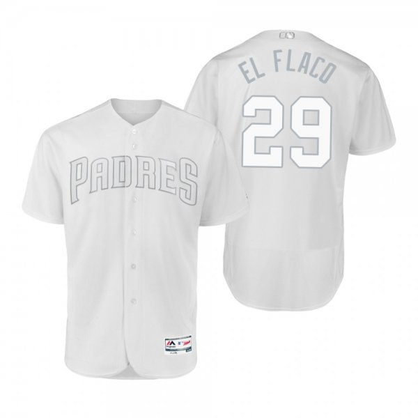 San Diego Padres Dinelson Lamet El Flaco White 2019 Players Weekend MLB Jersey