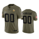 Minnesota Vikings Custom Olive 2022 Salute To Service Jersey #00