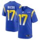 Men's Nike #17 Puka Nacua Royal Los Angeles Rams Home Game Jersey