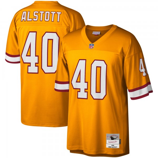 Men's Tampa Bay Buccaneers Mike Alstott Mitchell & Ness Orange Legacy Replica Jersey