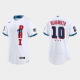 Men's Philadelphia Phillies #10 J.T. Realmuto White 2021 MLB All-Star Game Jersey