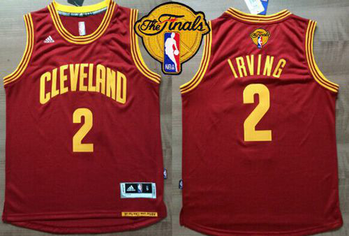 Men's Revolution 30 Cleveland Cavaliers #2 Kyrie Irving Red The Finals Patch Stitched NBA Jersey