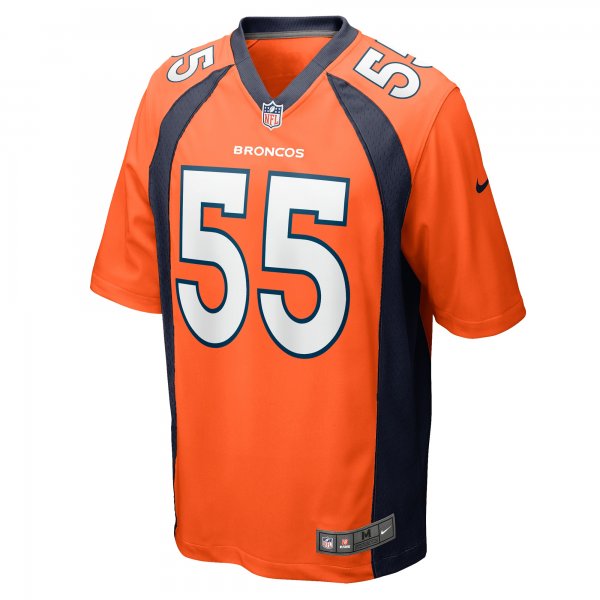 Men's Denver Broncos Frank Clark Nike  Orange Team Game Jersey