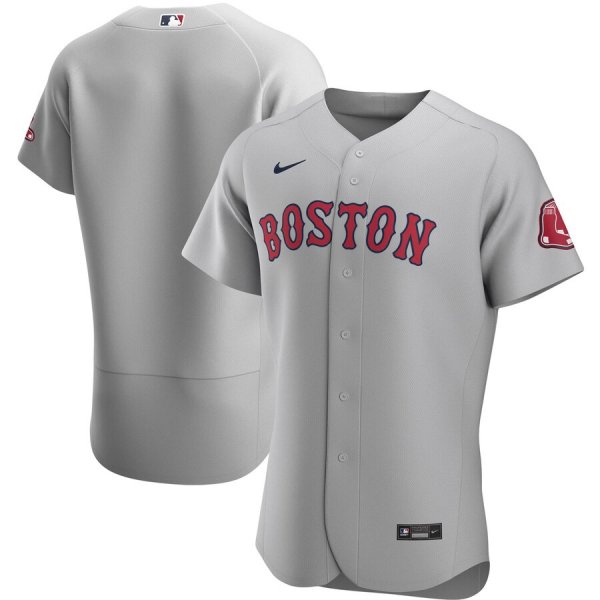 Men's Nike Boston Red Sox Blank Gray Road 2020 Official Team MLB Jersey