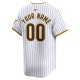 Men's San Diego Padres Nike White Home Limited Custom Jersey