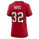 Women's Tampa Bay Buccaneers Josh Hayes Nike  Red  Game Jersey