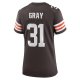 Women's Cleveland Browns Vincent Gray Nike  Brown Team Game Jersey